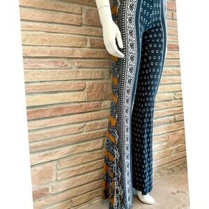 Free People Novella Royale Boho Yoga Pants Recycled Fabric